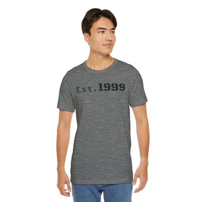 Established 1999 Unisex Tee | Vintage Birth Year Shirt, Casual Birthday Gift, Personalized Family Reunion Apparel, Retro Style [...] - TRV