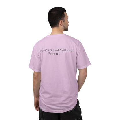 Error 404 Social Skills Not Found T-Shirt | Funny Tech Humor Tee