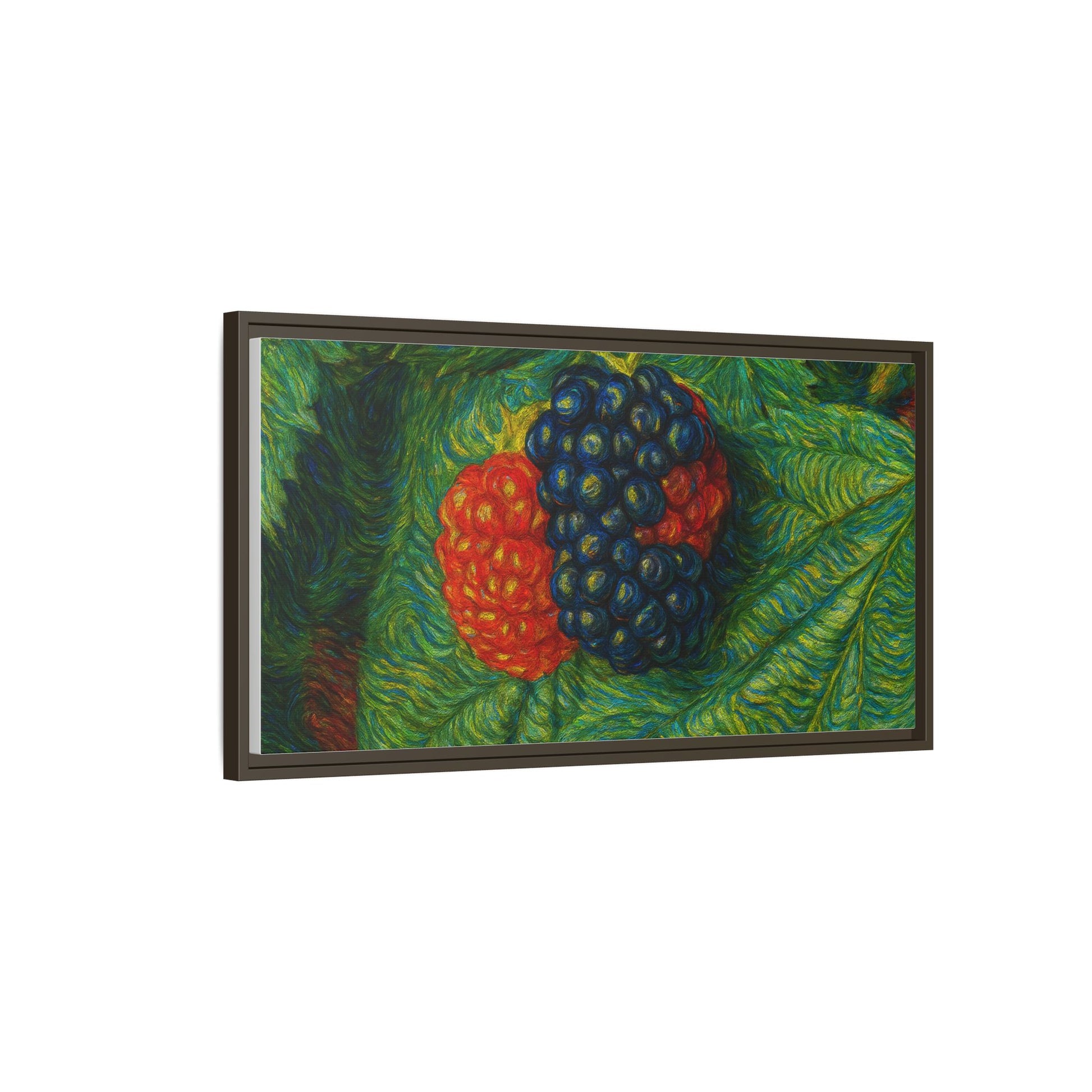 Van Gogh Style Blackberry Canvas Art, Framed Wall Decor, Botanical Print, Summer Home Decor, Gift for Garden Lovers - TRV