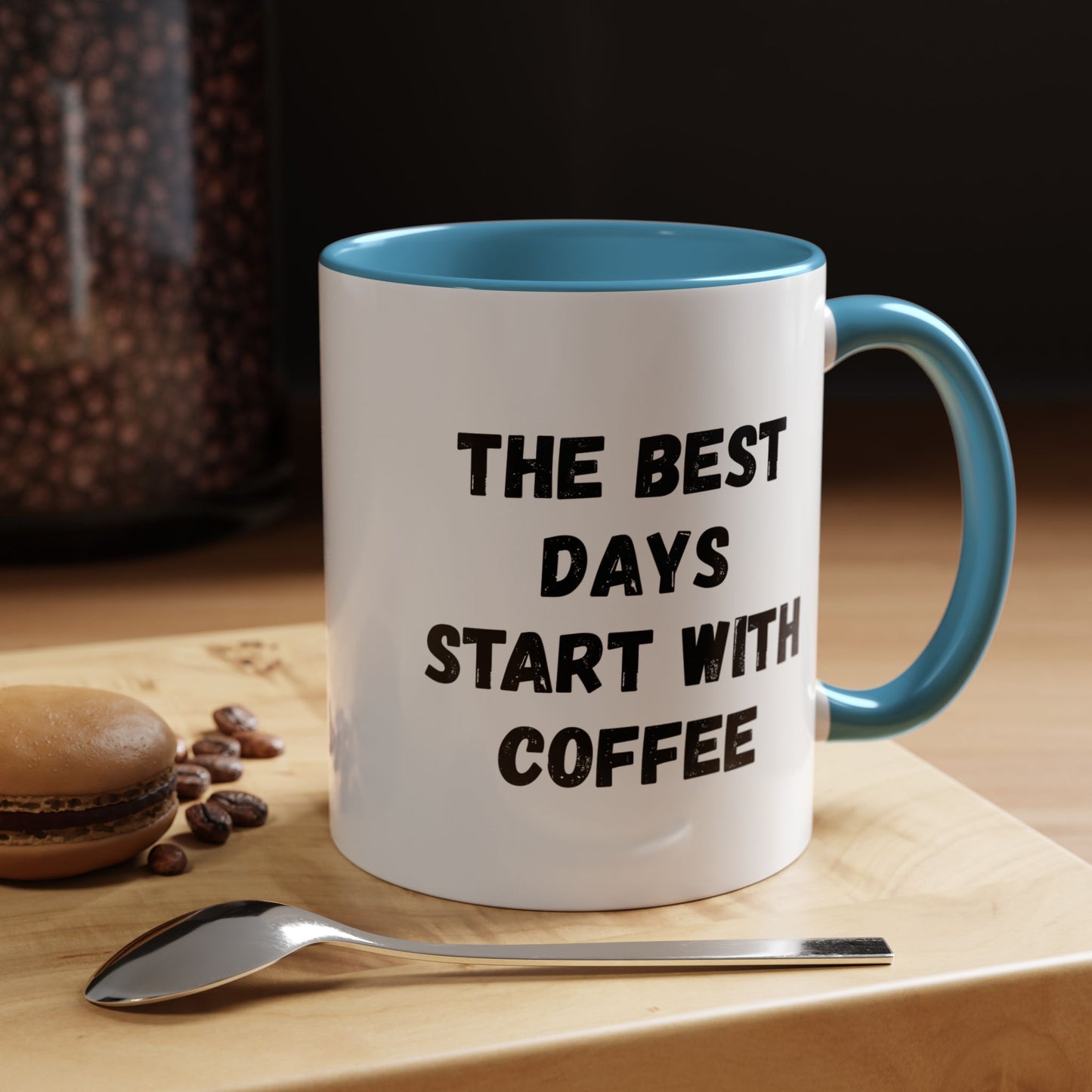 Inspirational Coffee Mug - The Best Days Start With Coffee - Gift for Coffee Lovers, Office Decor, Kitchenware, Birthday Gift, Motivational