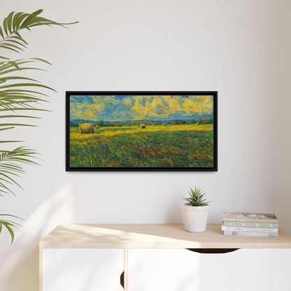 Landscape Matte Canvas, Framed (Multi-color) - TRV