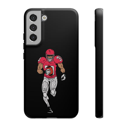 Football Player Tough Phone Case – Protective Black Sports iPhone Case