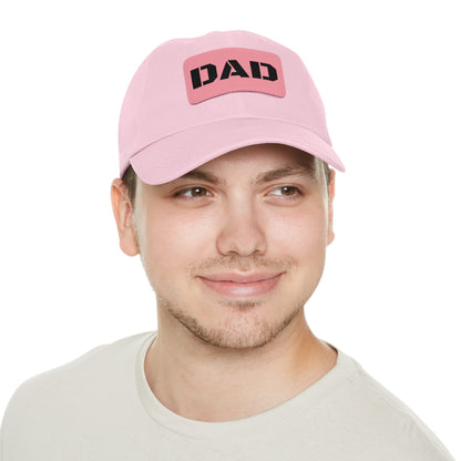 Stylish Dad Hat with Leather Patch | Perfect Gift for Fathers Day, Casual Wear, Dad's Birthday, Outdoor Activities