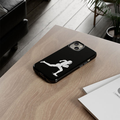 Football Player Phone Case, Tough Cases, Sports Phone Cover, Gift for Athletes, iPhone & Samsung Accessories, Running Player Design - TRV