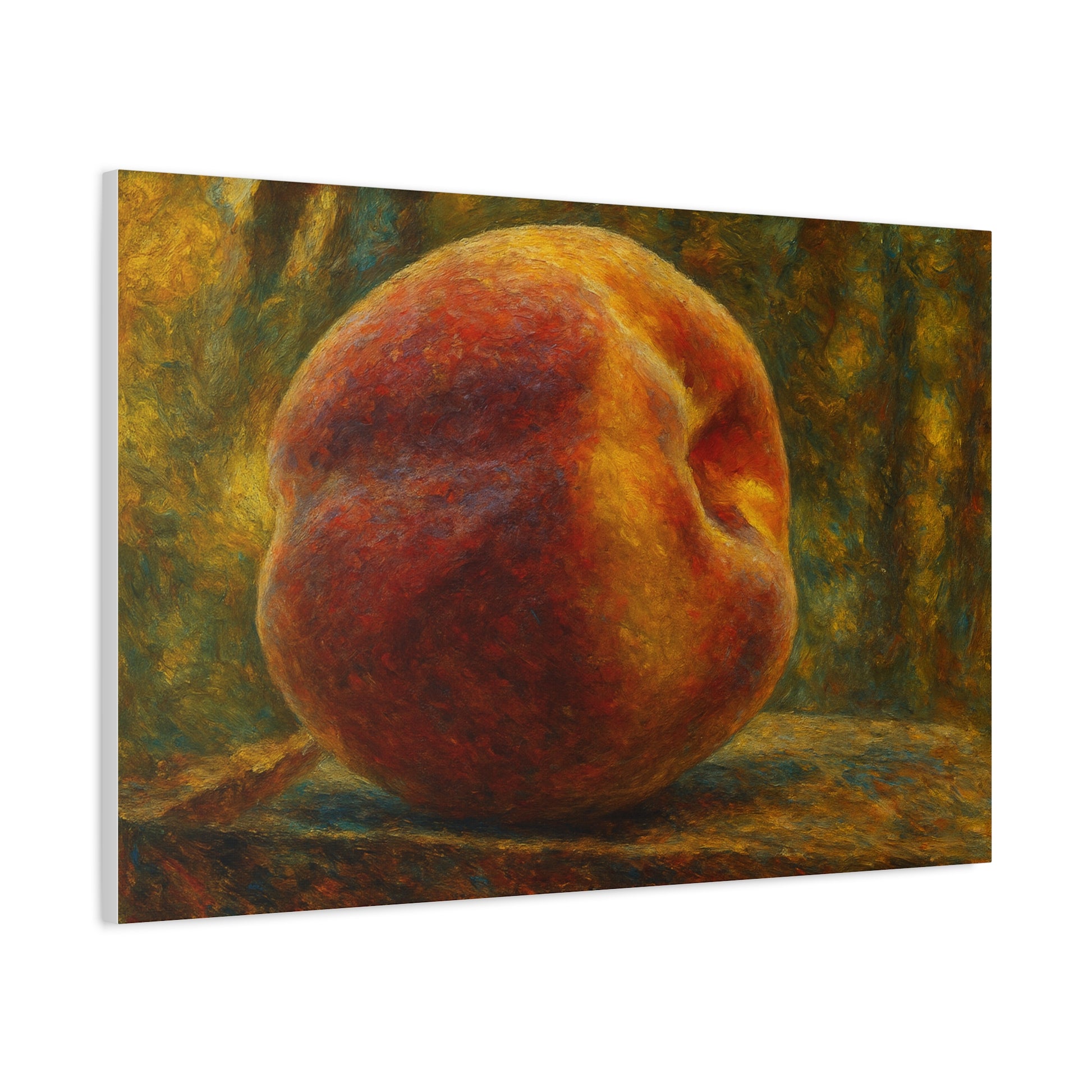 Rustic Peach Canvas Wall Art, Art Decor, Kitchen Artwork, Home Decoration, Gift for Fruit Lover, Summer Decor - TRV