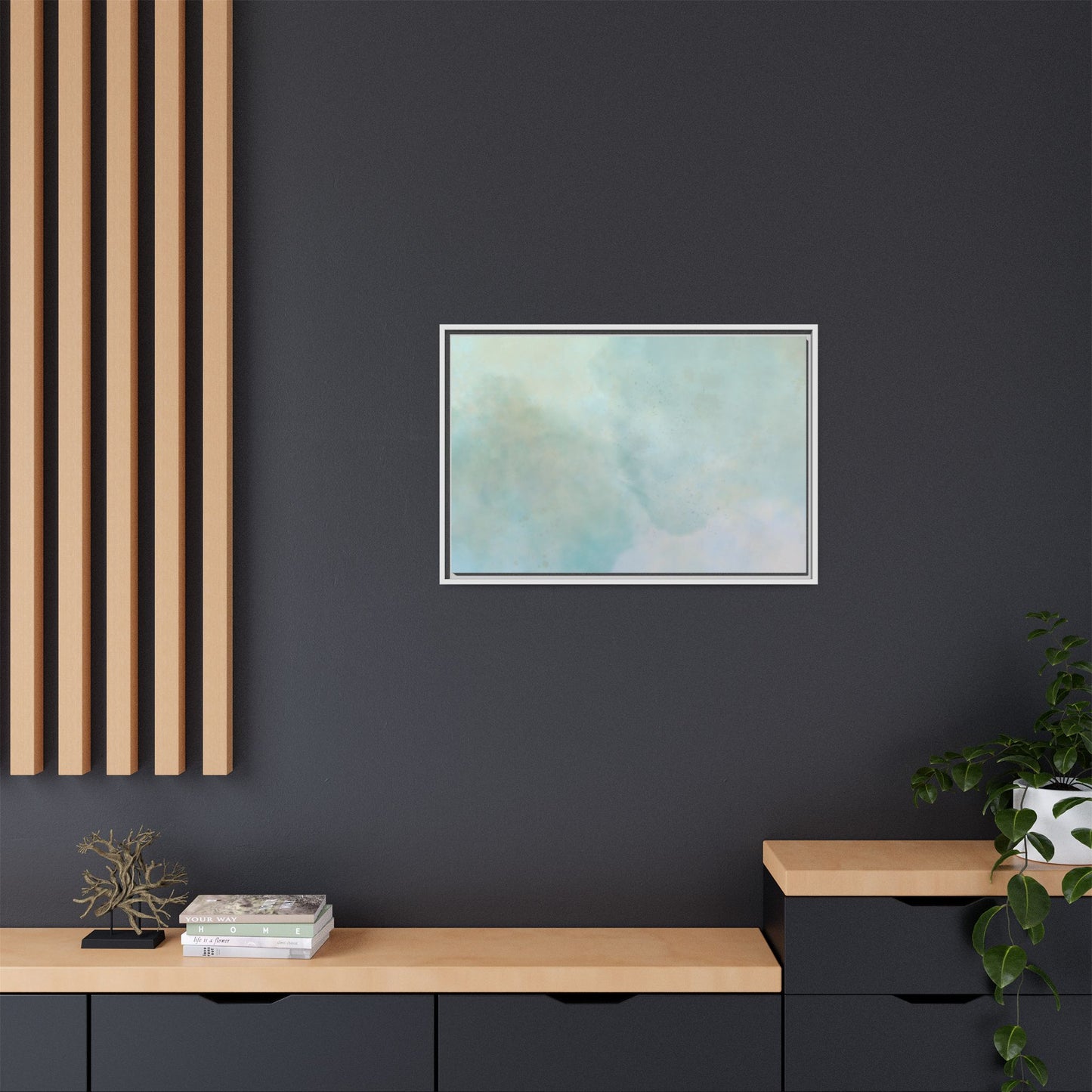 Soft Abstract Pastel Watercolor Matte Canvas