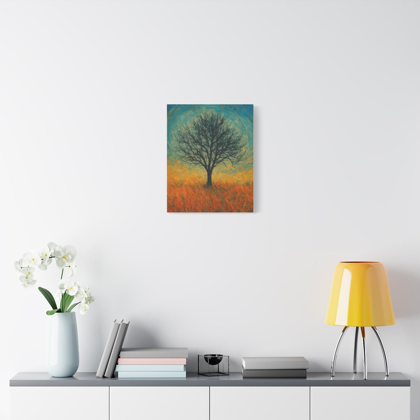 Artistic Tree Canvas Wall Art, Matte Stretched Canvas, Natural Decor for Home, Office, Gift for Nature Lovers, Bohemian Wall Decor
