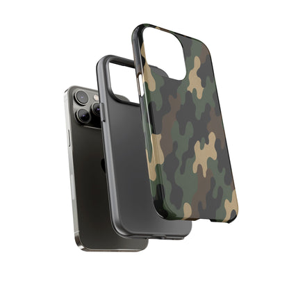 Camouflage Phone Case, Tough Cases, Military Style, Unique Phone Accessories, Gift for Him, Durable Phone Cover - TRV