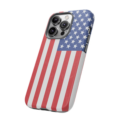 Patriotic Phone Case - Tough Cases for Veterans, USA Lovers, Independence Day, Memorial Day, Flag Design - TRV