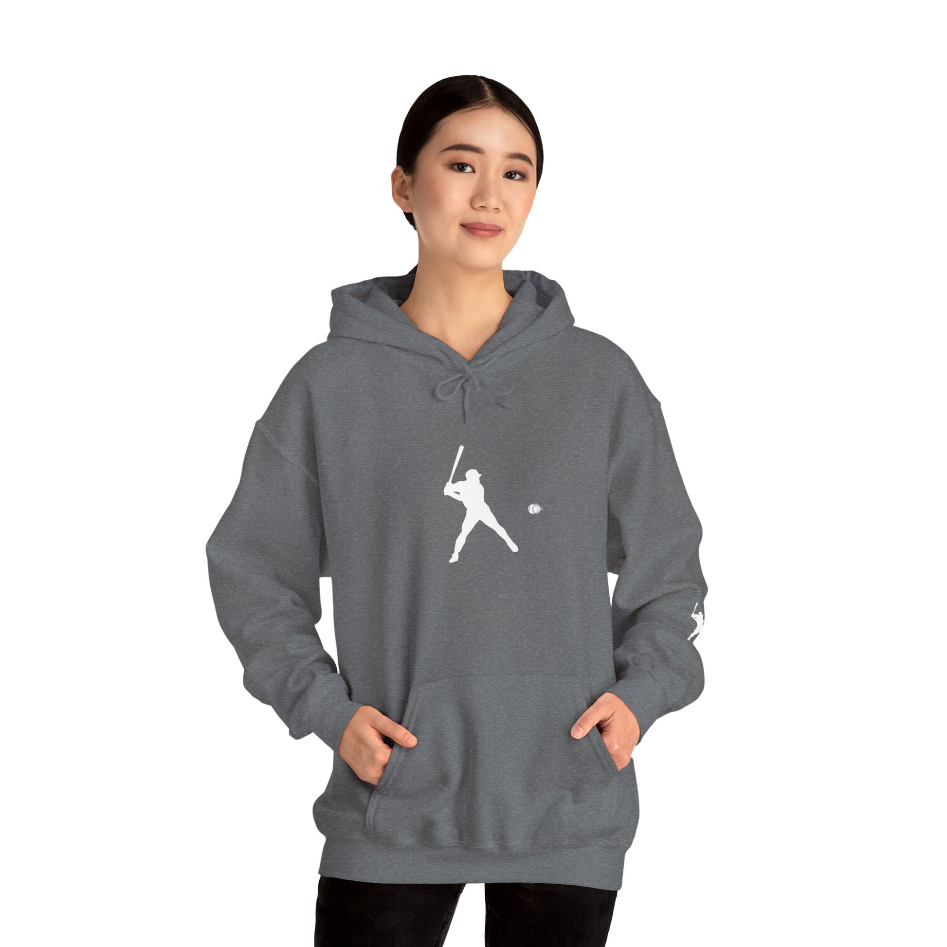Sporty Unisex Baseball Hooded Sweatshirt, Casual Hoodie for Athletes, Perfect for Gifts, Comfy Streetwear, Ideal for Sports Events, Personal Use - TRV