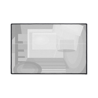 Abstract heavy duty floor mat by Printify, featuring a modern design, durable material, and versatile home decor style.