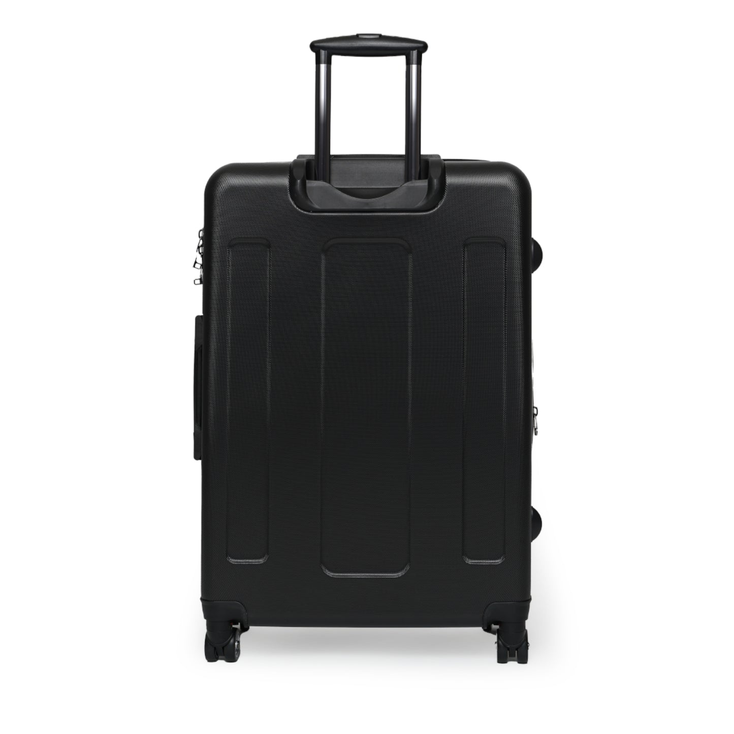 Abstract Silver Wave Suitcase | Hardshell Carry-On Luggage