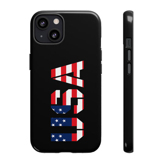 USA Flag Phone Case, Tough Phone Cover, Patriotic Gift, Independence Day Accessory, American Pride Mobile Case - TRV