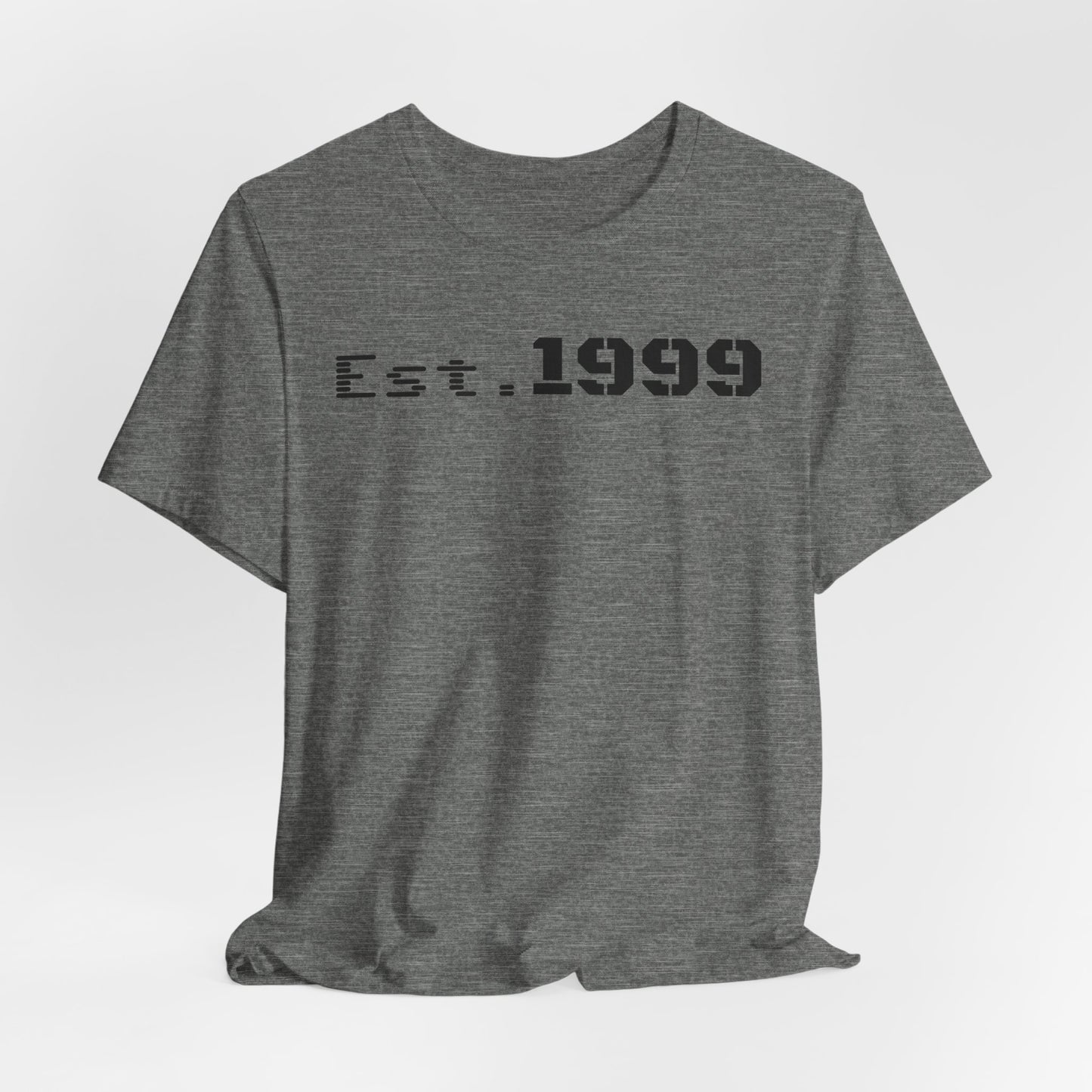 Established 1999 Unisex Tee | Vintage Birth Year Shirt, Casual Birthday Gift, Personalized Family Reunion Apparel, Retro Style [...] - TRV