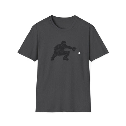 Baseball Catcher Unisex Softstyle T-Shirt, Sports Apparel, Gift for Athletes, Workout Gear, Casual Wear, Special Occasions
