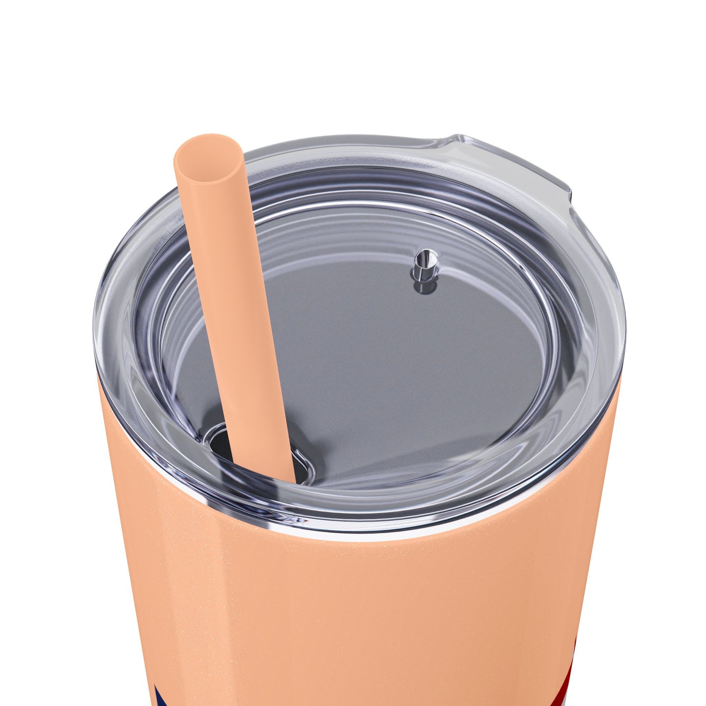 Skinny Tumbler — USA Flag 20oz Straw Tumbler (Patriotic Travel Cup)