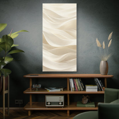 Neutral Abstract Wave Art Matte Canvas