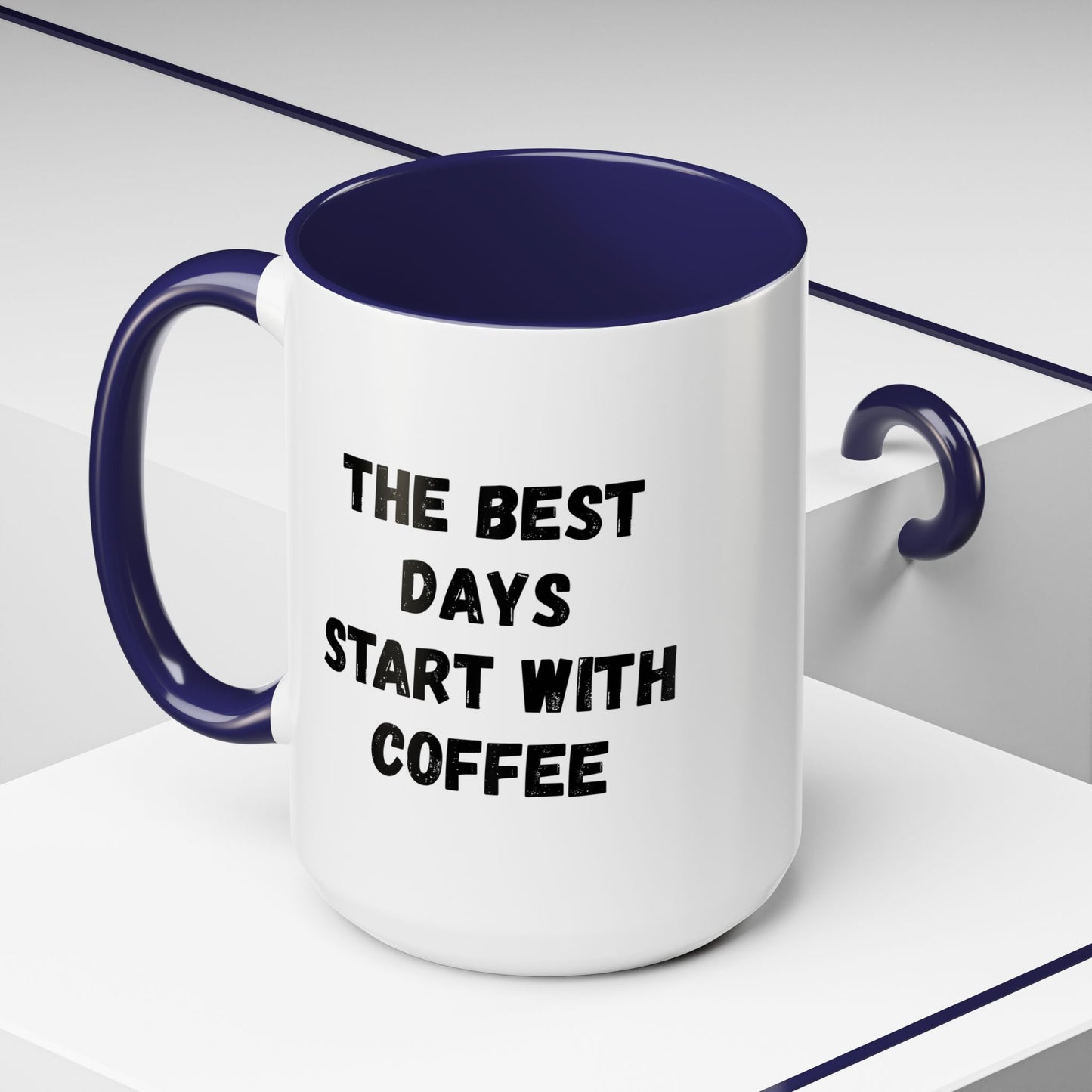 Inspirational Coffee Mug - The Best Days Start With Coffee - Gift for Coffee Lovers, Office Decor, Kitchenware, Birthday Gift, Motivational
