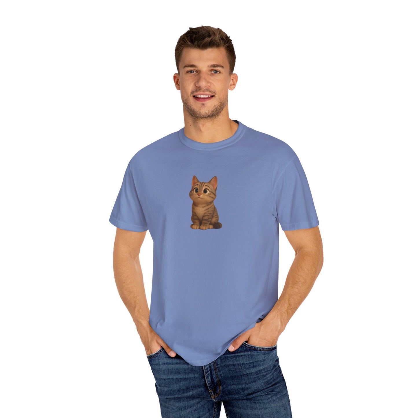 Cute Cat Graphic T-Shirt, Casual Wear, Cat Lover Gift, Everyday Tee, Animal Lover Apparel, Perfect for Birthdays & Holidays - TRV