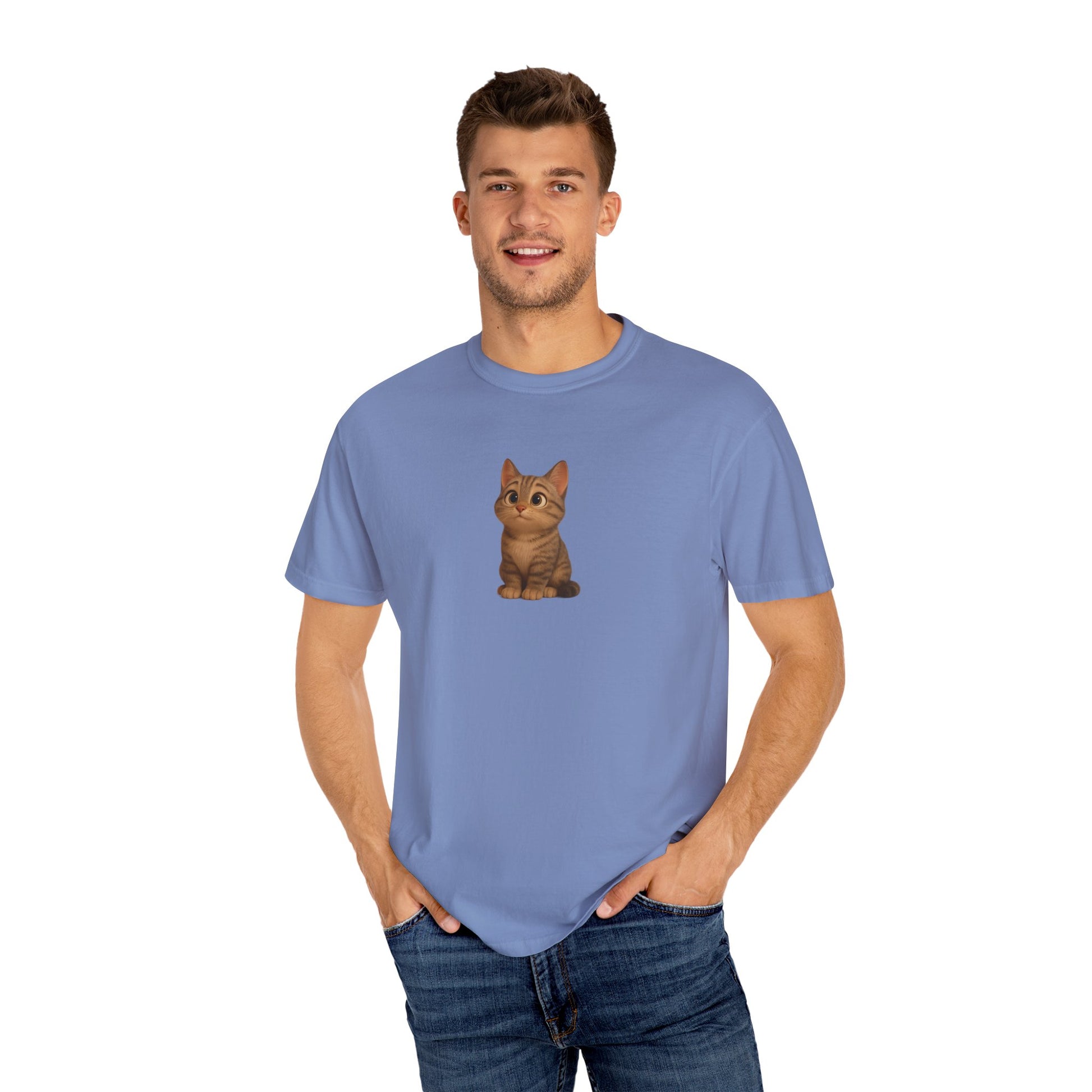 Cute Cat Graphic T-Shirt, Casual Wear, Cat Lover Gift, Everyday Tee, Animal Lover Apparel, Perfect for Birthdays & Holidays - TRV