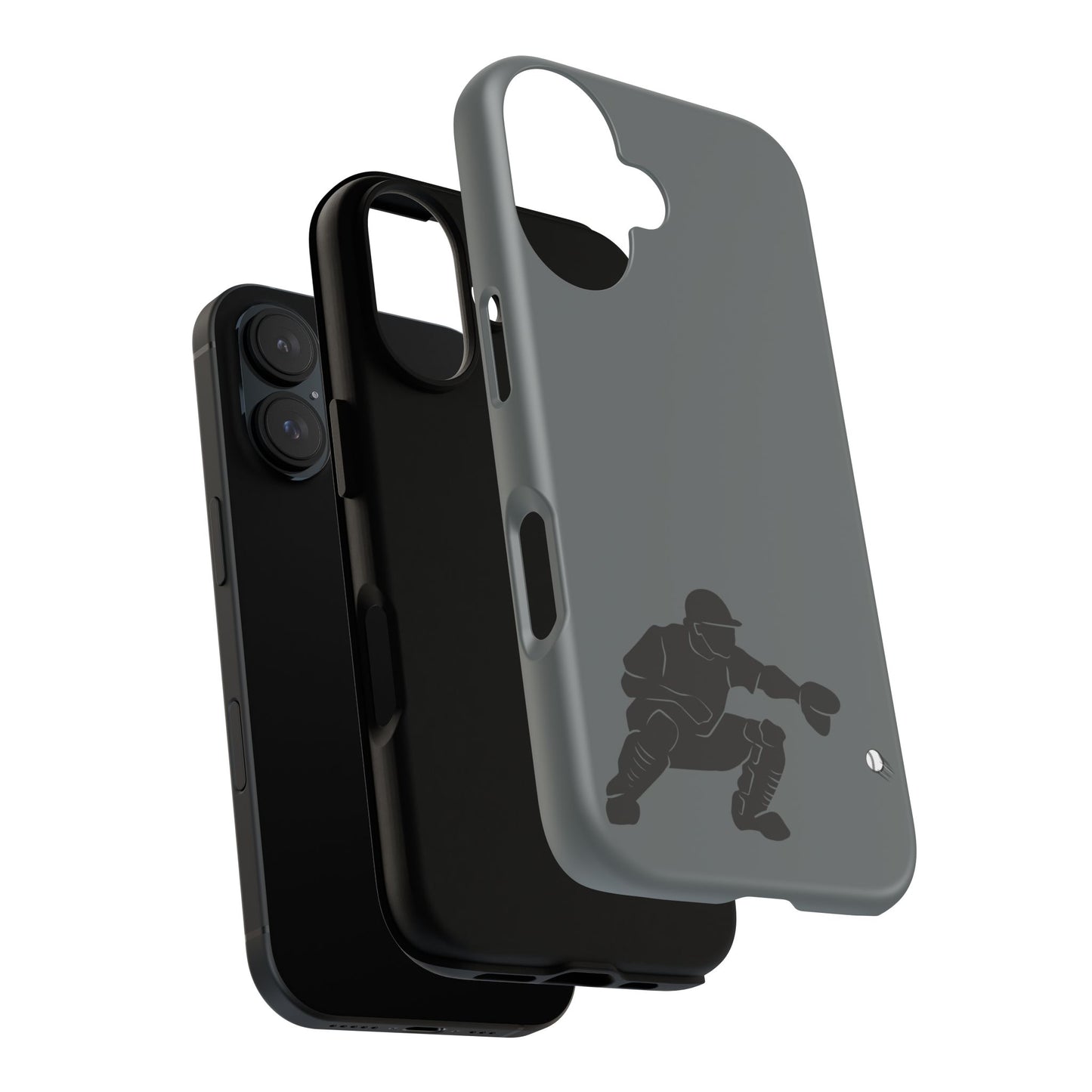 Baseball Catcher Phone Case, Sports Phone Accessory, Tough Cases, Gift for Athletes, Sports Fan Merchandise, Unique Design - TRV