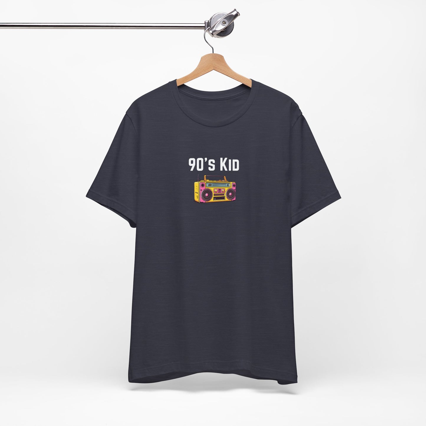 Retro Boombox Tee — 90s Kid Graphic T-Shirt