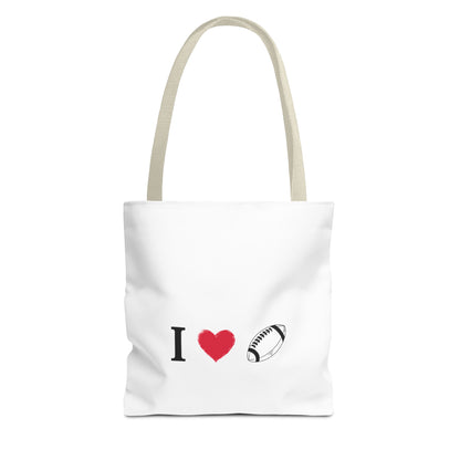Football Lover's Tote Bag - Perfect for Game Day, Sports Events, Gifts for Fans, Eco-Friendly Carryall, Personal Use, Travel Bag - TRV