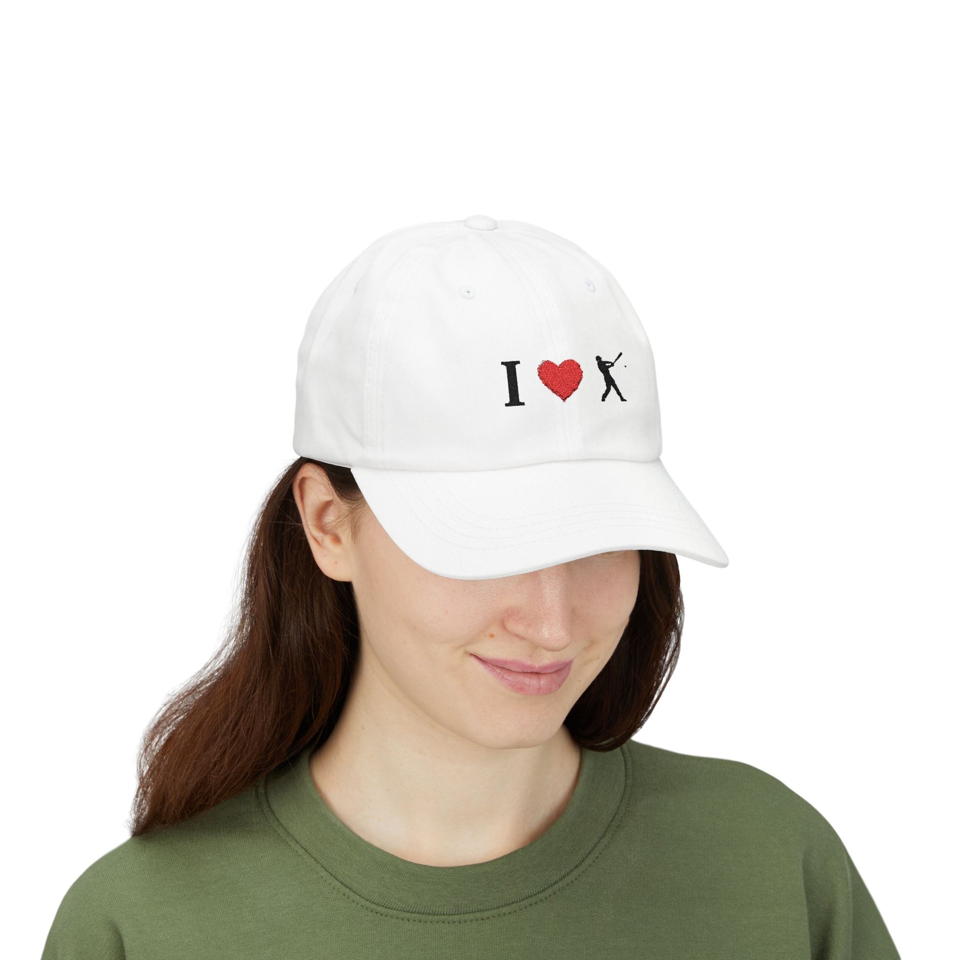 I Love Baseball Dad Cap, Sporty Hat for Dads, Baseball Lover Gift, Father's Day Gift, Casual Everyday Wear - TRV