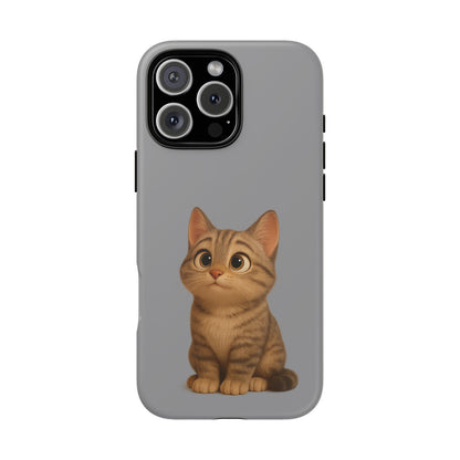 Cute Cat Phone Case, Kawaii Pet Accessory, Gift for Cat Lovers, Animal Phone Cover for Kids, Unique Kitty Design, Birthdays, Holidays - TRV
