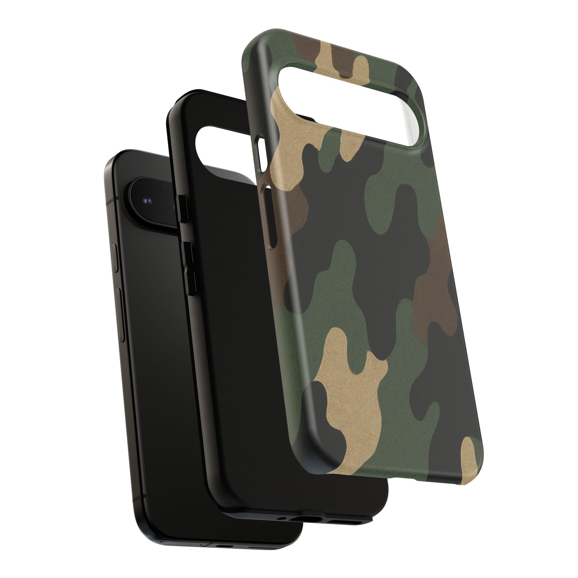 Camouflage Phone Case, Tough Phone Cover, Military Style Accessory, Protective Case for Men, Gifts for Soldiers - TRV