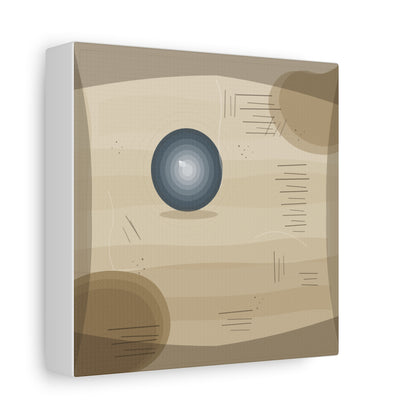 Abstract Warm Desert Field Matte Canvas