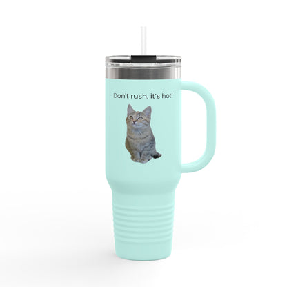 Funny Cat Insulated Travel Mug - 40oz - Perfect for Hot Drinks - TRV