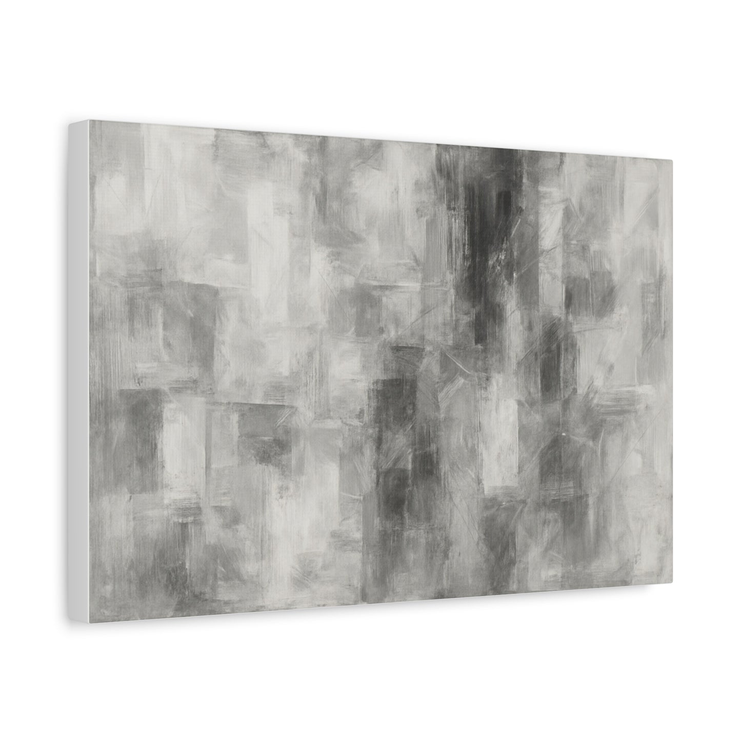 Abstract Grey Canvas Wall Art, Modern Home Decor, Minimalist Artwork, Living Room Accent, Contemporary Art Piece - TRV