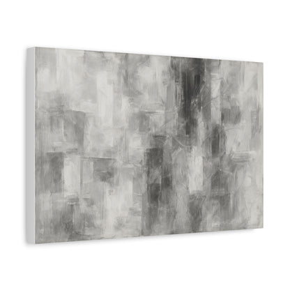 Abstract Grey Canvas Wall Art, Modern Home Decor, Minimalist Artwork, Living Room Accent, Contemporary Art Piece - TRV
