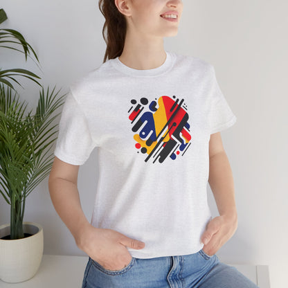 Artistic Heart Unisex Jersey Tee - Vibrant Graphic Tee, Casual Wear, Gift for Art Lovers, Birthday Surprise, Everyday Comfort - TRV