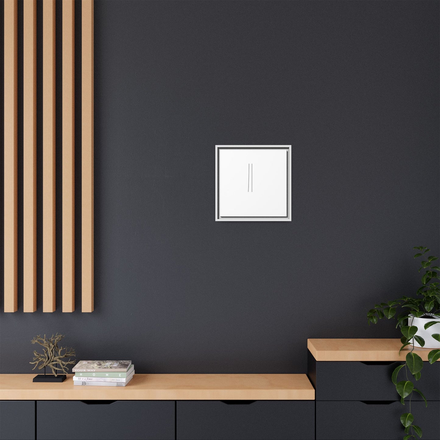 Minimal Line Art | Matte Canvas Framed