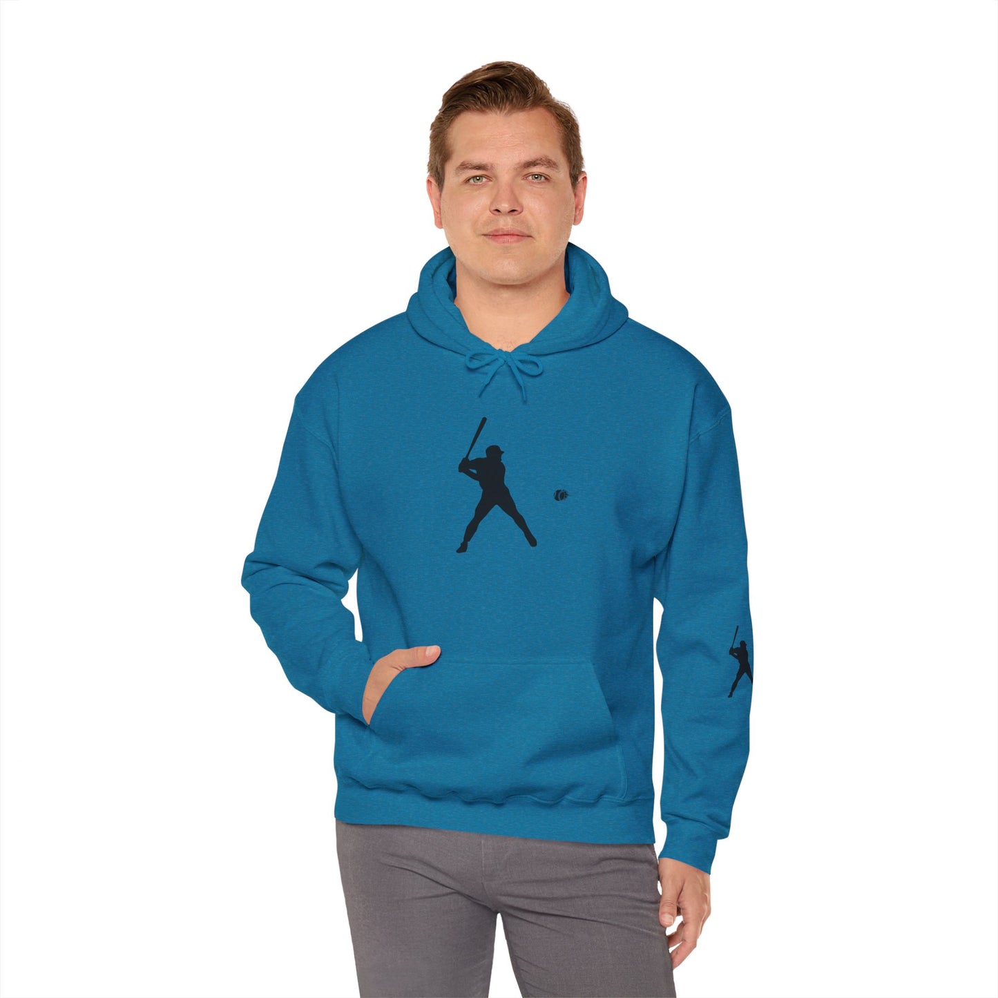 Baseball Themed Unisex Hoodie, Streetwear, Sports Fan Sweatshirt, Gift for Athletes, Casual Wear, Fall Fashion - TRV