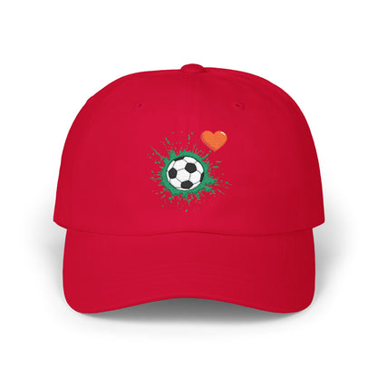 Soccer Love Dad Cap | Perfect Gift for Sports Lovers, Father's Day, Outdoor Events, Casual Wear, Adjustable Cap - TRV