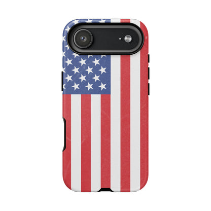 American Flag Phone Case - Patriotic Cell Cover, Tough Cases, USA Pride, Independence Day Gift, Veteran's Day, Phone Protection - TRV