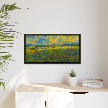 Landscape Matte Canvas, Framed (Multi-color) - TRV