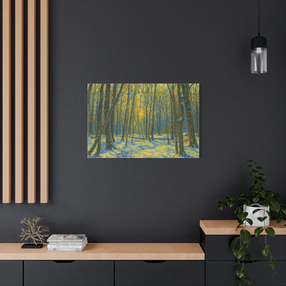 Forest Sunrise Canvas Print, Wall Art, Nature Photography, Home Decor, Gift for Nature Lovers, Landscape Artwork - TRV
