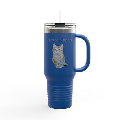 Funny Cat Insulated Travel Mug - 40oz - Perfect for Hot Drinks - TRV