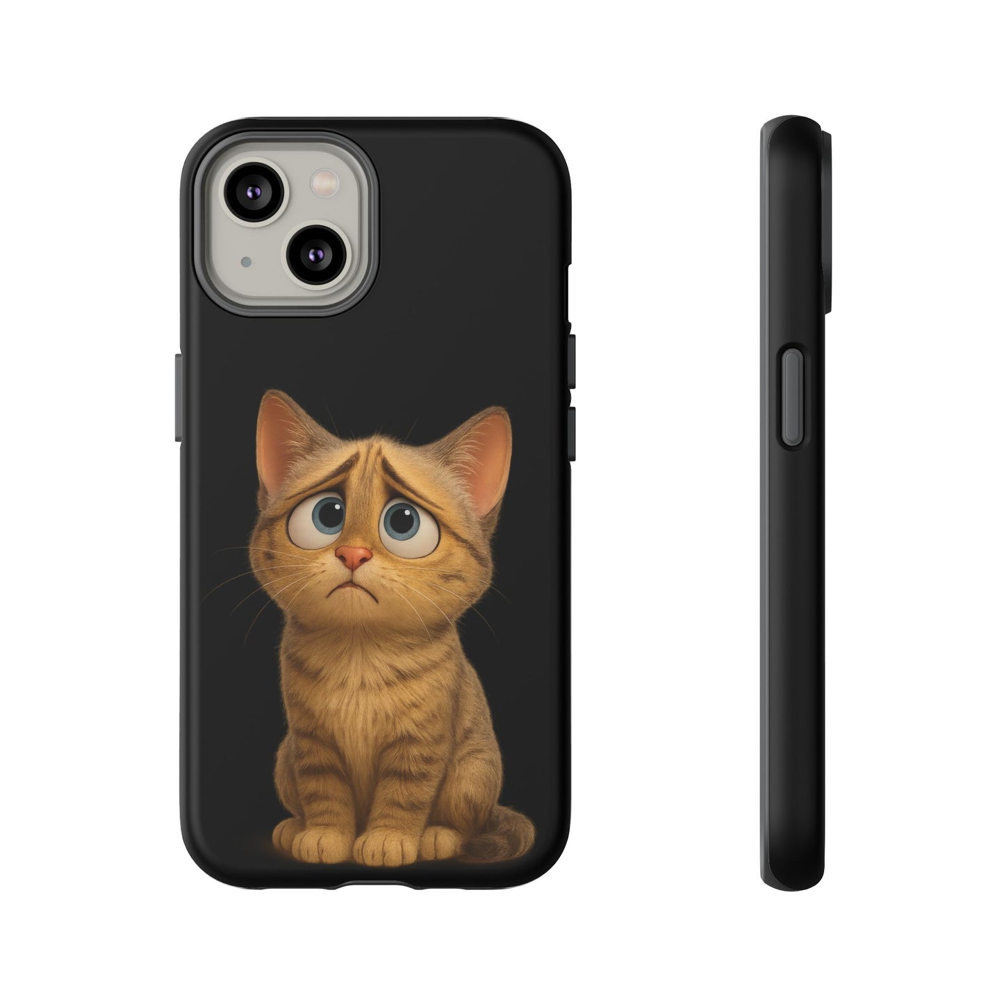 Cute Cat Phone Case, Adorable Kitty Cover, Pet Lover Gift, Unique Animal Design, Customizable Mobile Case - TRV