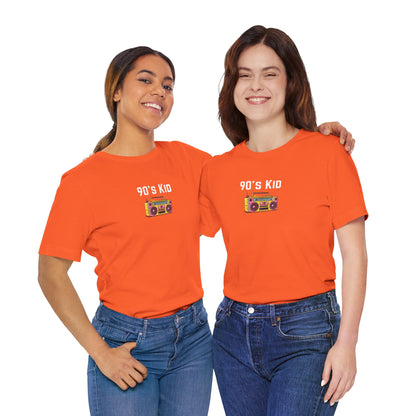 Retro Boombox Tee — 90s Kid Graphic T-Shirt