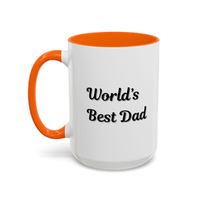 Father's Day Accent Mug, Best Dad Coffee Cup, Father's Day Gift, Novelty Mug, Ceramic Mug, Father's Day Present