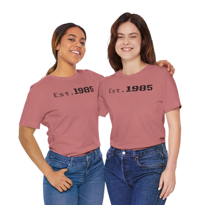 Est. 1985 Vintage Unisex Tee, Retro Birthday T-Shirt, Perfect Gift for 1980s Lovers, Casual Apparel, Timeless Style