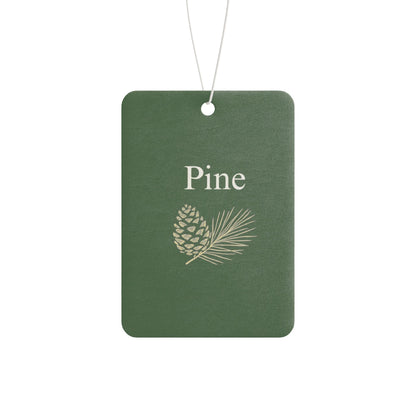 Pine Pinecone Car Air Freshener | Green Botanical Scented Tag - TRV