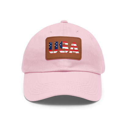 Dad Hat with USA Leather Patch - TRV