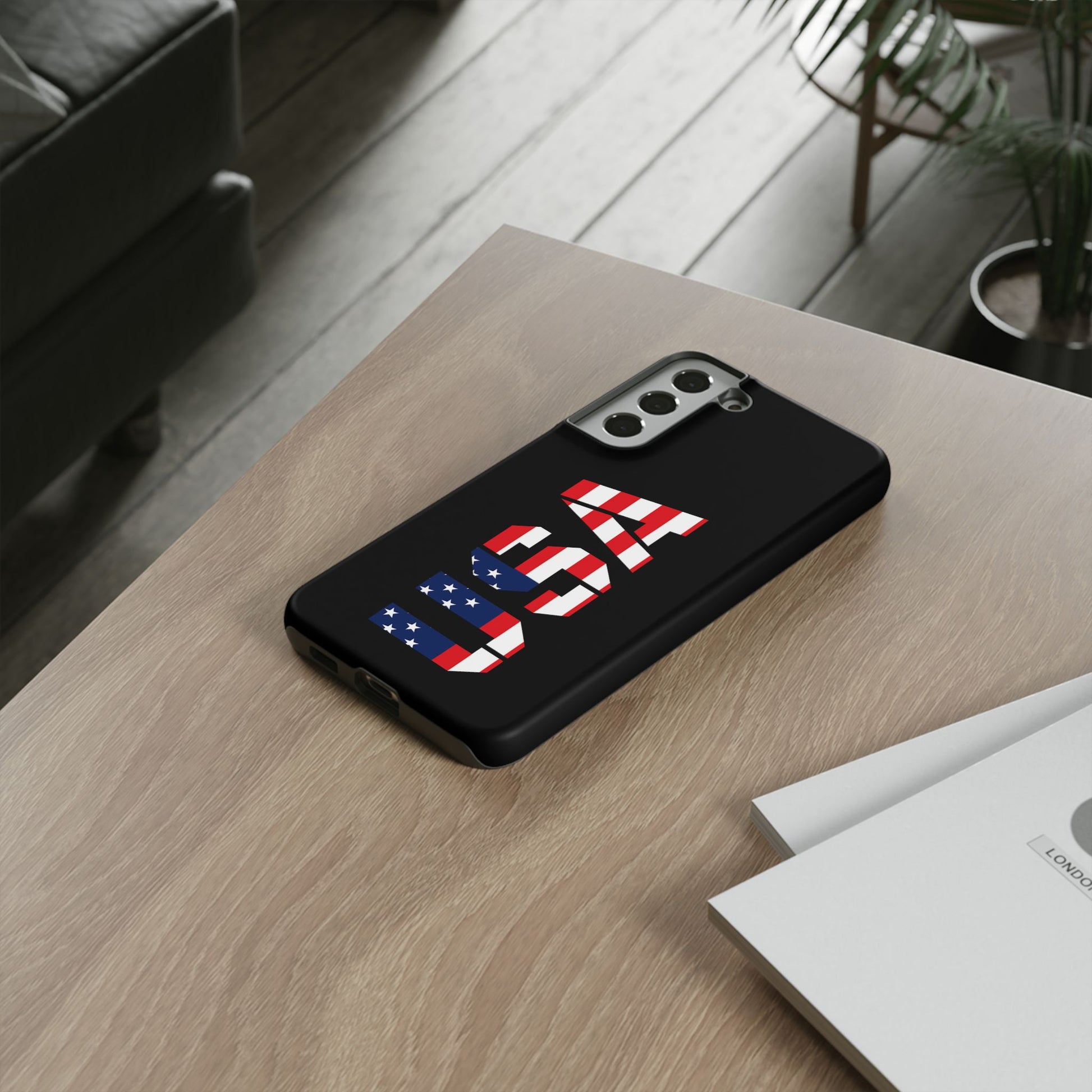 USA Flag Phone Case, Tough Phone Cover, Patriotic Gift, Independence Day Accessory, American Pride Mobile Case - TRV
