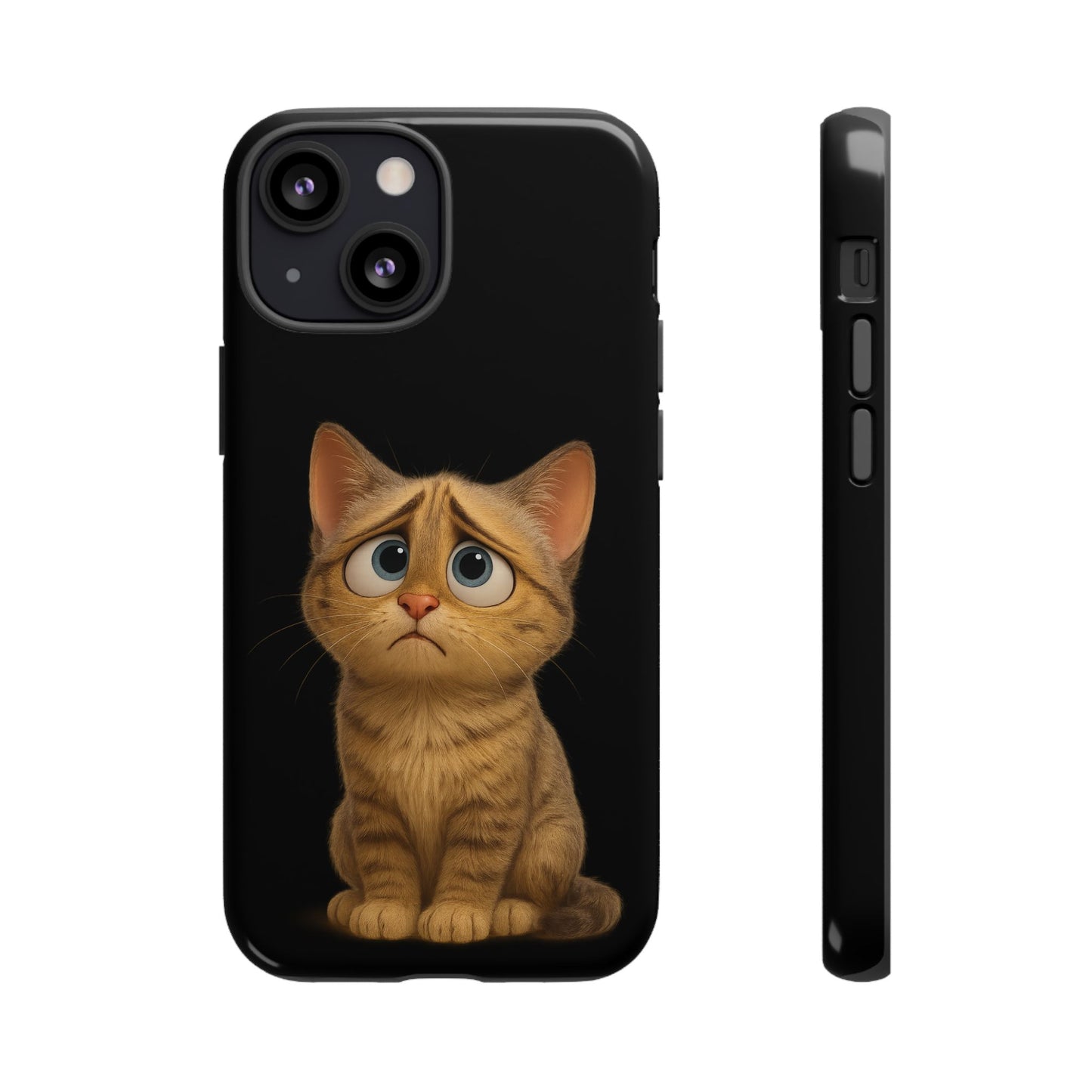 Cute Cat Phone Case, Adorable Kitty Cover, Pet Lover Gift, Unique Animal Design, Customizable Mobile Case - TRV
